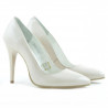 Elegante Damenschuhe 1241 Lack Elfenbein