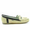 Damen Mokassins 619 beige+braun