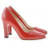 Elegante Damenschuhe 1243 satinrot lackiert