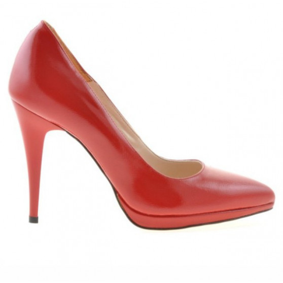 Elegante Damenschuhe 1244 lackrot satiniert Elegante Damenschuhe 1244 lackrot satiniert