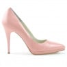 Damen elegante Schuhe 1244 Lack Rosa