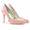 Damen elegante Schuhe 1244 Lack Rosa