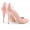 Damen elegante Schuhe 1244 Lack Rosa