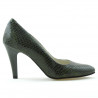 Elegante Damenschuhe 1234 Krokodilgrün