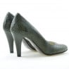 Elegante Damenschuhe 1234 Krokodilgrün