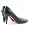 Elegante Damenschuhe 1234 in schwarzem satinlack
