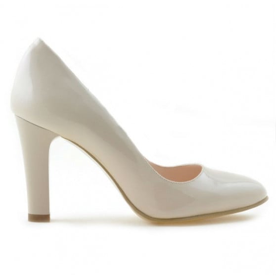 Elegante Damenschuhe 1243 Lack Elfenbein