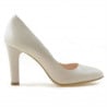 Elegante Damenschuhe 1243 Lack Elfenbein