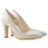 Elegante Damenschuhe 1243 Lack Elfenbein