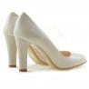 Elegante Damenschuhe 1243 Lack Elfenbein