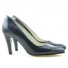 Elegante Damenschuhe 1234 Lack Indigo