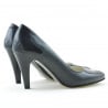 Elegante Damenschuhe 1234 Lack Indigo