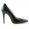 Damen elegante Schuhe 1241 schwarzer lack satin