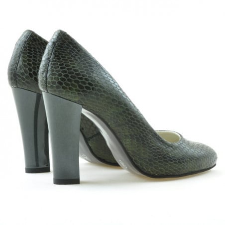 Elegante Damenschuhe 1214 Krokodil Grün