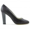 Elegante Damenschuhe 1214 Krokodil Lila