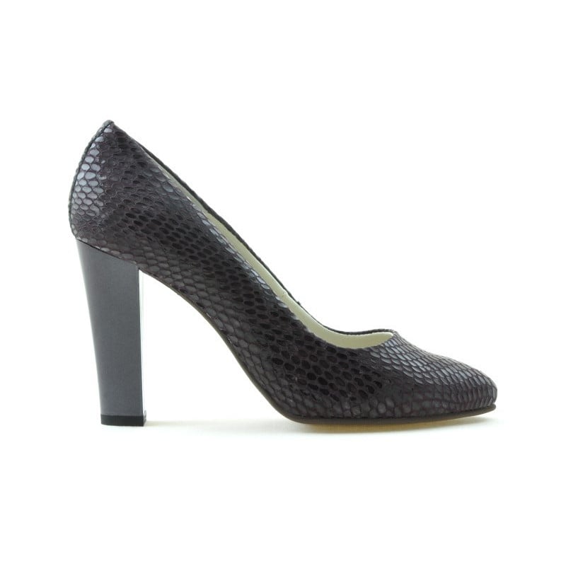 Elegante Damenschuhe 1214 Krokodil Lila