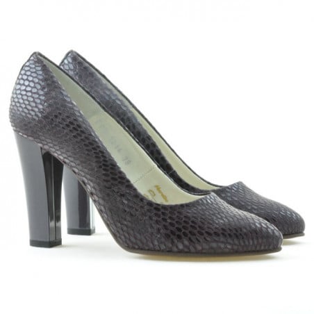 Elegante Damenschuhe 1214 Krokodil Lila