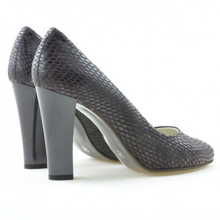 Elegante Damenschuhe 1214 Krokodil Lila
