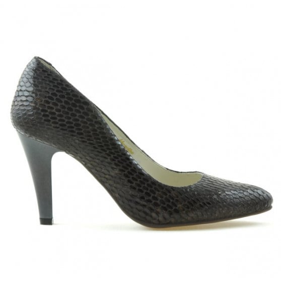 Elegante Damenschuhe 1234 Croco Braun Elegante Damenschuhe 1234 Croco Braun