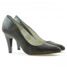 Elegante Damenschuhe 1234 Croco Braun