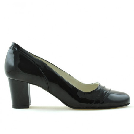 Elegante Damenschuhe 1217 Lack Schwarz