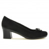 Damen Freizeitschuhe / elegante Schuhe 628 schwarz Velours
