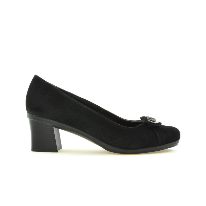 Damen Freizeitschuhe / elegante Schuhe 628 schwarz Velours
