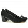 Damen Freizeitschuhe / elegante Schuhe 628 schwarz Velours