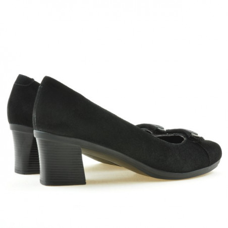 Damen Freizeitschuhe / elegante Schuhe 628 schwarz Velours