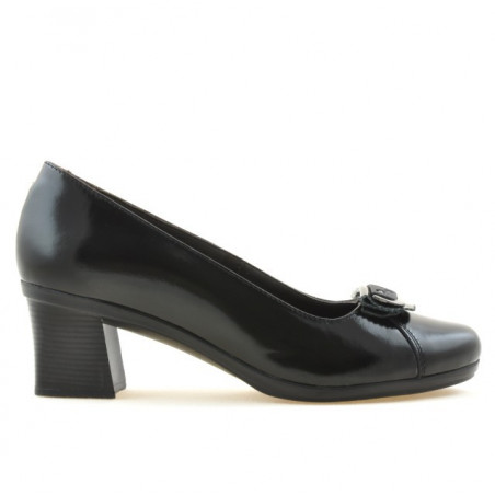 Damen Freizeitschuhe / elegante Schuhe 628 Lack Schwarz