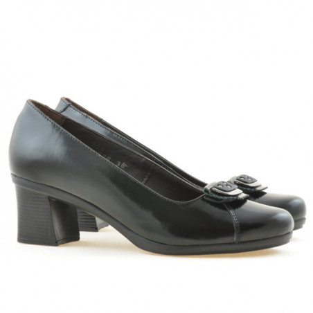 Damen Freizeitschuhe / elegante Schuhe 628 Lack Schwarz