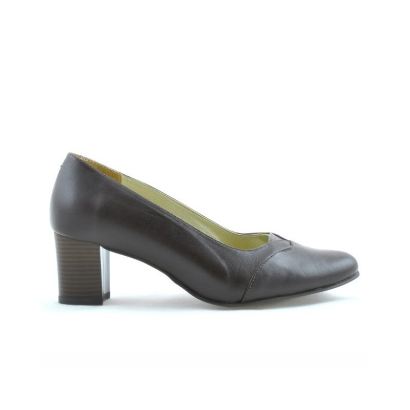 Elegante Damenschuhe (weites Modell) 1072xxl Kaffee