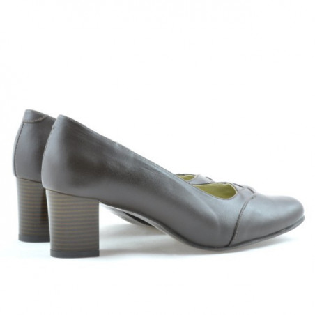 Elegante Damenschuhe (weites Modell) 1072xxl Kaffee