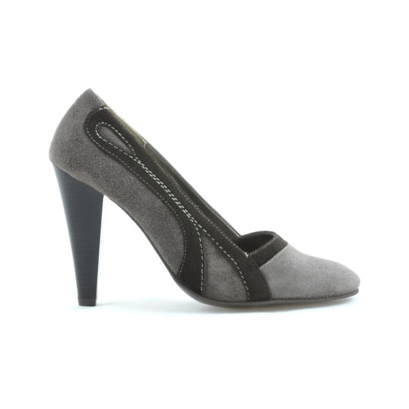 Elegante Damenschuhe 1208 Sand Antilope kombiniert