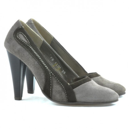 Elegante Damenschuhe 1208 Sand Antilope kombiniert