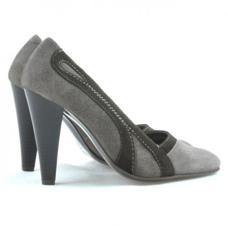 Elegante Damenschuhe 1208 Sand Antilope kombiniert