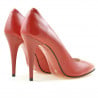 Damen elegante Schuhe 1241 lackrot satiniert
