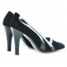 Damen elegante Schuhe 1208 Antilope Schwarz Kombiniert