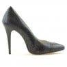 Damen elegante Schuhe 1241 Krokodil lila
