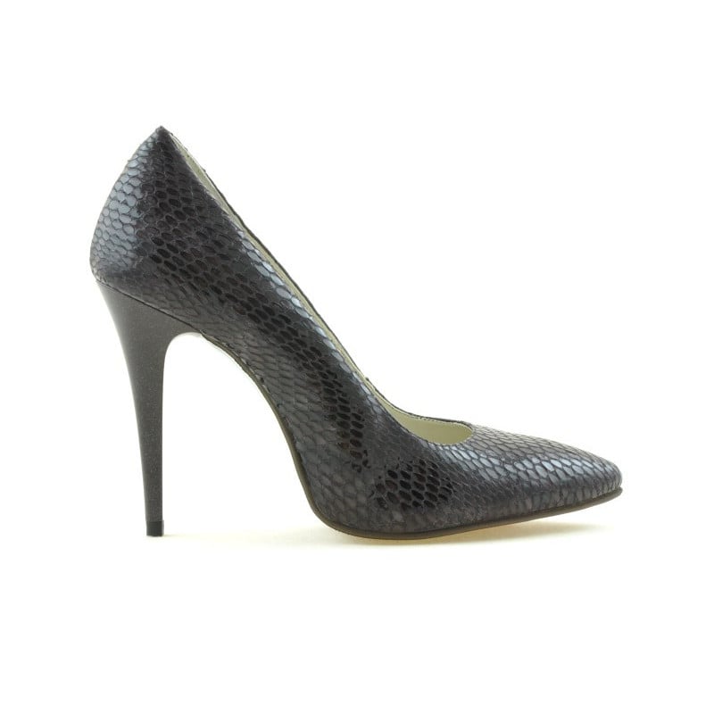 Damen elegante Schuhe 1241 Krokodil lila