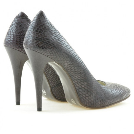 Damen elegante Schuhe 1241 Krokodil lila