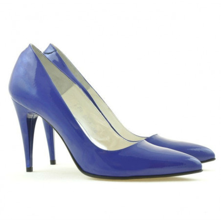 Elegante Damenschuhe 1246 Lack Blau