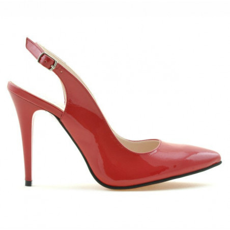 Damensandalen 1235 Lackrot