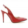 Damensandalen 1235 Lackrot