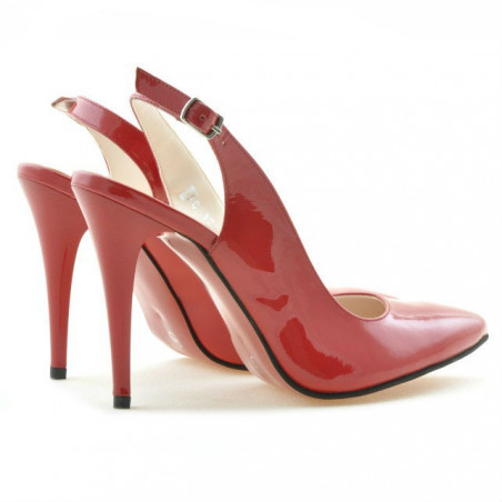 Damensandalen 1235 Lackrot