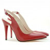 Damensandalen 1235 Lackrot
