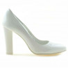 Elegante Damenschuhe 1214 weiß lackiert