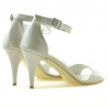 Damen Sandalen 1238-1 Lack Beige Perlmutt