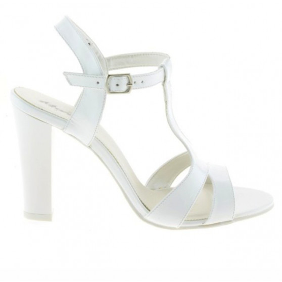 Damensandalen 1239 Lack weiß Damensandalen 1239 Lack weiß