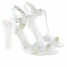 Damensandalen 1239 Lack weiß